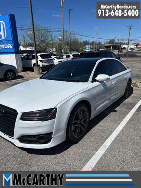 Glacier White 2017 Audi A8 L 3.0T