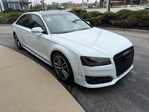 Glacier White 2017 Audi A8 L 3.0T