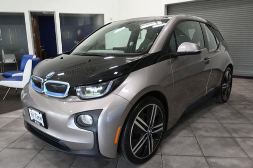 Ionic Silver Metallic w/BMW i Frozen Blue Accent 2014 BMW i3 Base w/Range Extender