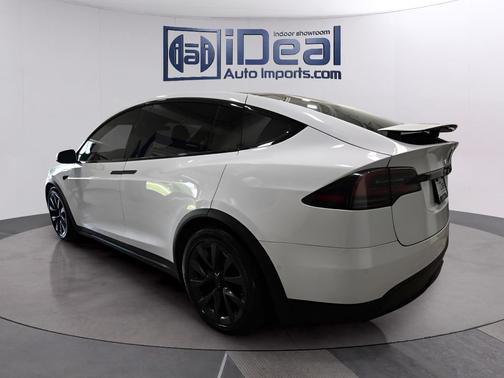 Pearl White Multi-Coat 2022 Tesla Model X Plaid Tri Motor All-Wheel Drive