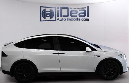 Pearl White Multi-Coat 2022 Tesla Model X Plaid Tri Motor All-Wheel Drive