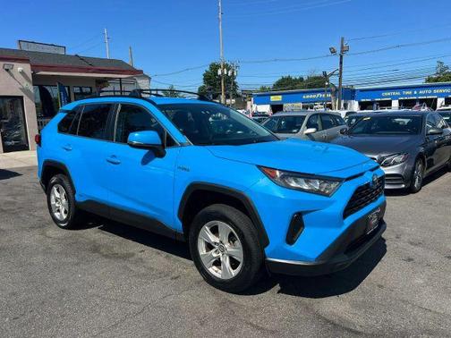 Blue 2020 Toyota RAV4 Hybrid LE