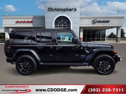 Black Clearcoat 2025 Jeep Wrangler 4xe Sahara