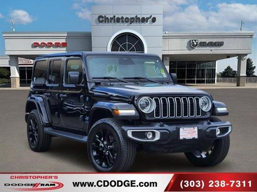 Black Clearcoat 2025 Jeep Wrangler 4xe Sahara