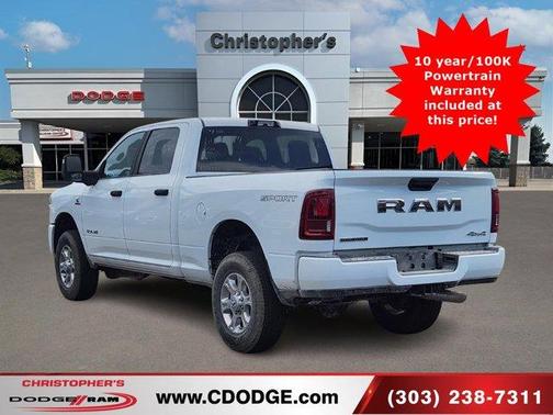 Bright White Clearcoat 2025 RAM 2500 Big Horn