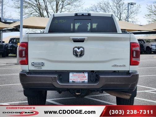 Pearl White 2019 RAM 3500 Longhorn