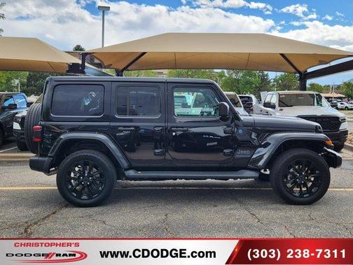 Black Clearcoat 2025 Jeep Wrangler 4xe Sahara