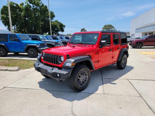 Firecracker Red Clearcoat 2025 Jeep Wrangler Sport