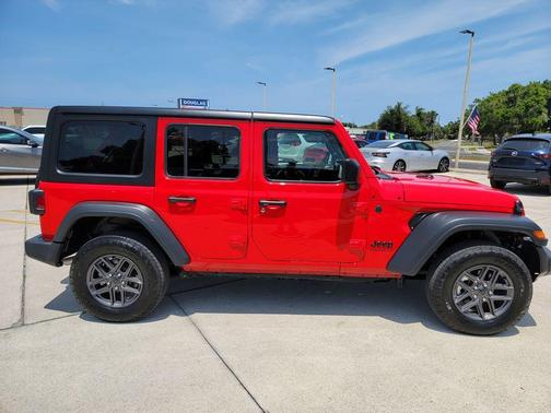 Firecracker Red Clearcoat 2025 Jeep Wrangler Sport