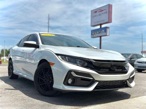 White 2021 Honda Civic EX