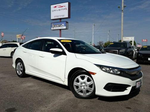White 2017 Honda Civic LX