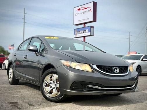 Gray 2013 Honda Civic LX