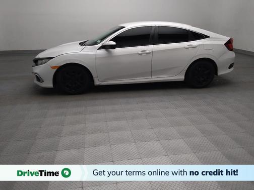 Platinum White Pearl 2020 Honda Civic LX