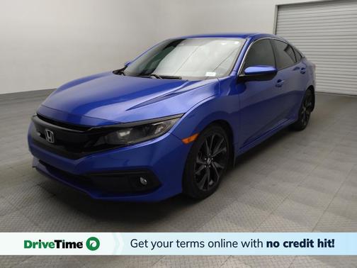Aegean Blue Metallic 2020 Honda Civic Sport