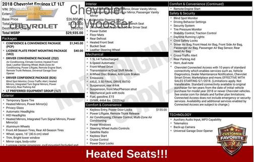 Summit White 2018 Chevrolet Equinox LT