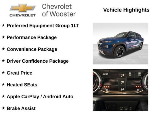 Pacific Blue Metallic 2021 Chevrolet Trailblazer LT
