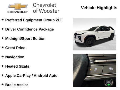 Summit White 2026 Chevrolet Traverse LT