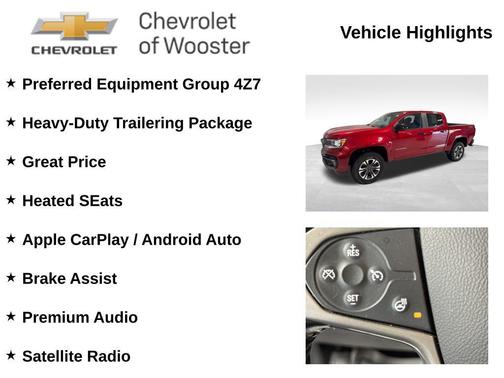 Cherry Red Tintcoat 2021 Chevrolet Colorado Z71