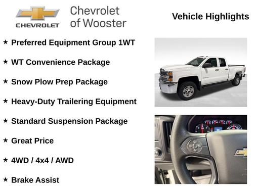 Summit White 2016 Chevrolet Silverado 2500 WT