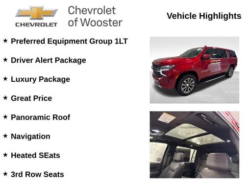 Cherry Red Tintcoat 2022 Chevrolet Suburban LT