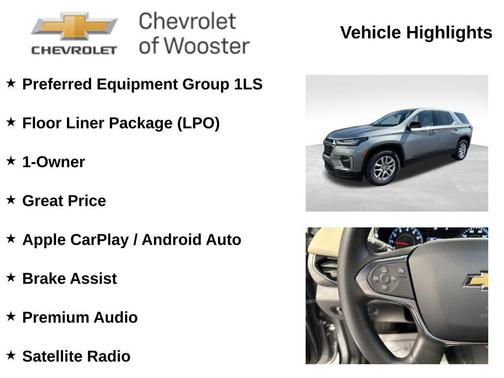 Sterling Gray Metallic 2023 Chevrolet Traverse LS