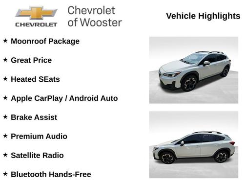 Crystal White Pearl 2023 Subaru Crosstrek Limited