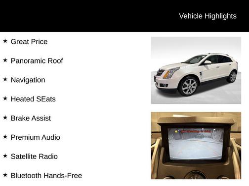 Platinum Ice Tricoat 2011 Cadillac SRX Performance Collection