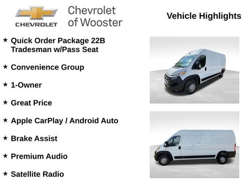 Bright White Clearcoat 2025 RAM ProMaster 2500 Tradesman
