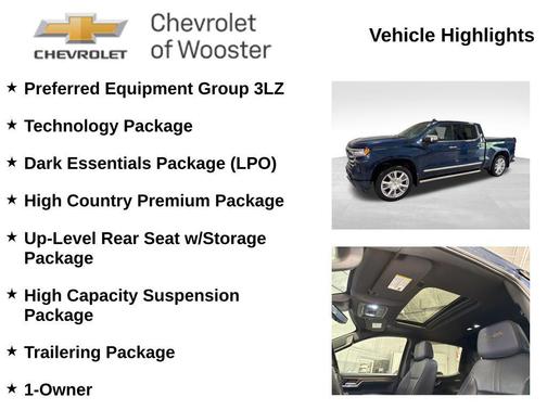 Northsky Blue Metallic 2023 Chevrolet Silverado 1500 High Country
