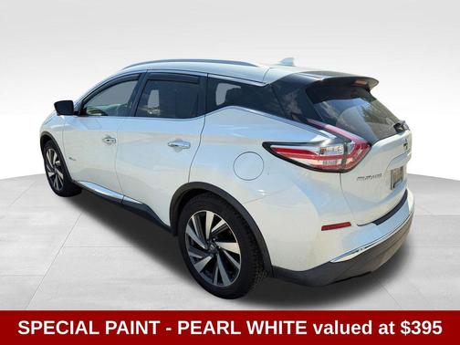 Pearl White 2016 Nissan Murano Hybrid Platinum