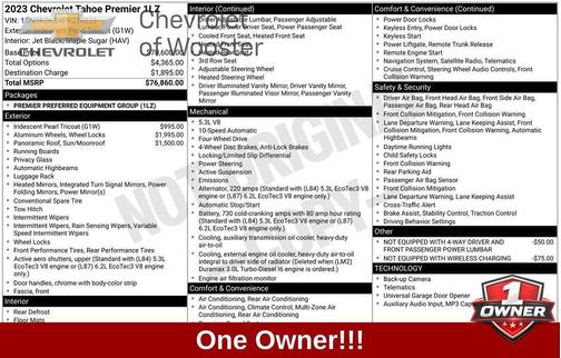 Iridescent Pearl Tricoat 2023 Chevrolet Tahoe Premier