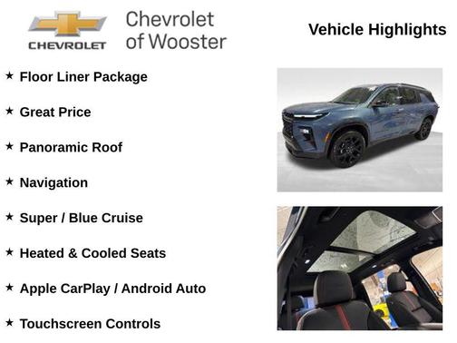 Lakeshore Blue Metallic 2026 Chevrolet Traverse RS