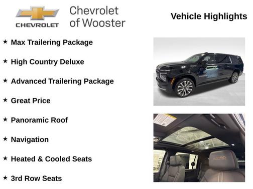 Black 2026 Chevrolet Suburban High Country, 4WD