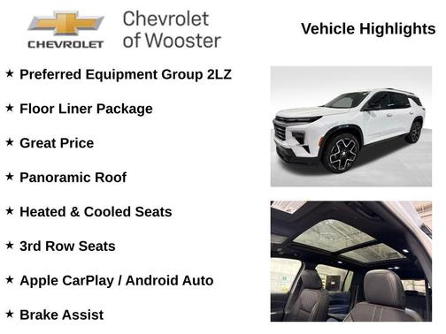 Polar White Tricoat 2026 Chevrolet Traverse High Country