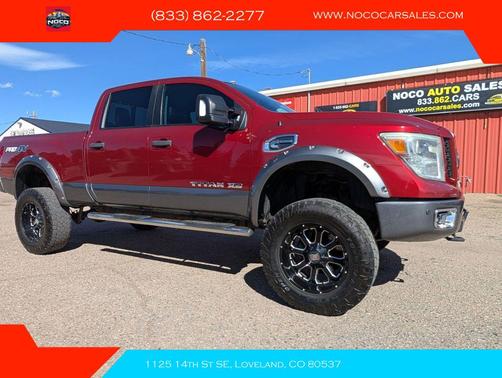 Cayenne Red 2017 Nissan Titan XD PRO-4X
