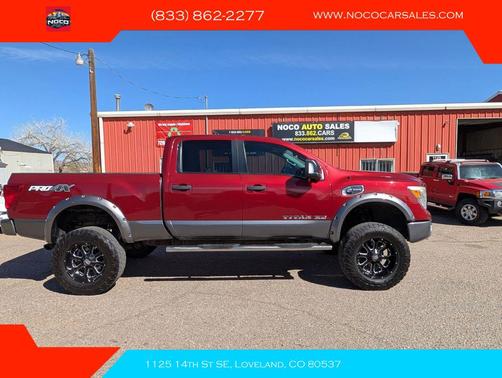 Cayenne Red 2017 Nissan Titan XD PRO-4X
