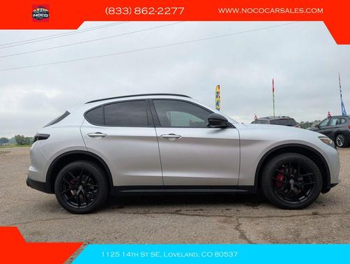 Silverstone Gray Metallic 2018 Alfa Romeo Stelvio Ti Sport