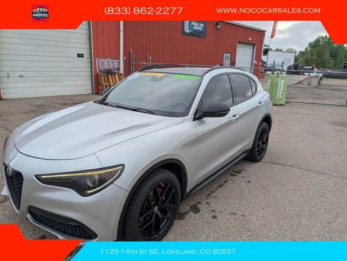 Silverstone Gray Metallic 2018 Alfa Romeo Stelvio Ti Sport