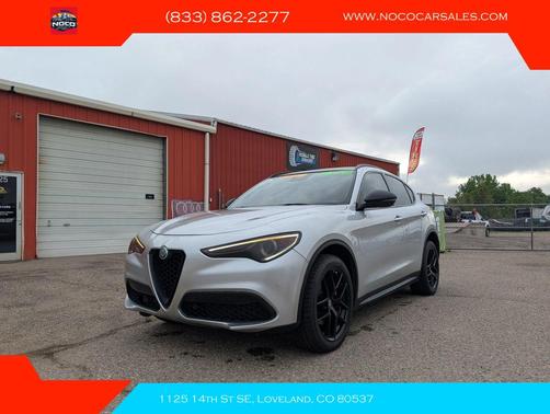 Silverstone Gray Metallic 2018 Alfa Romeo Stelvio Ti Sport