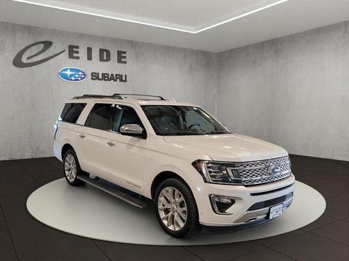 White Platinum Tri-Coat Metallic 2019 Ford Expedition Max Platinum