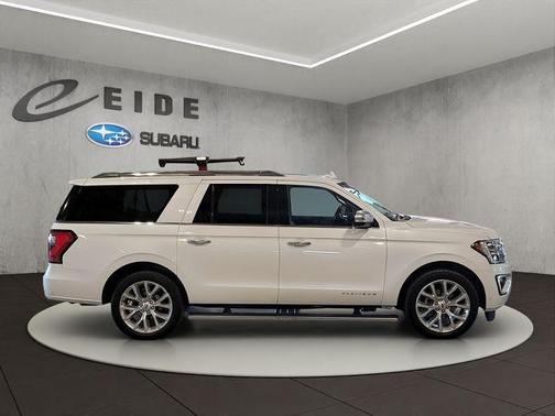 White Platinum Tri-Coat Metallic 2019 Ford Expedition Max Platinum
