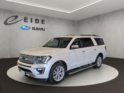 White Platinum Tri-Coat Metallic 2019 Ford Expedition Max Platinum