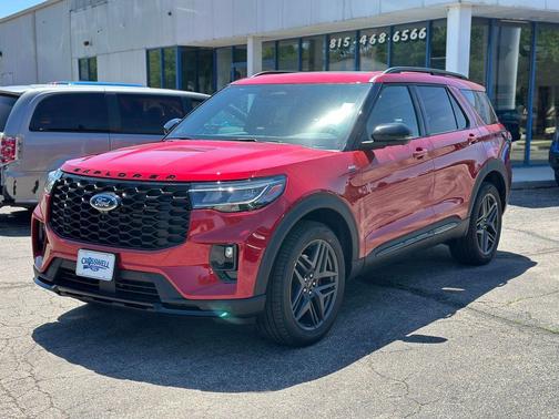 Rapid Red Metallic Tinted Clearcoat 2026 Ford Explorer ST-Line