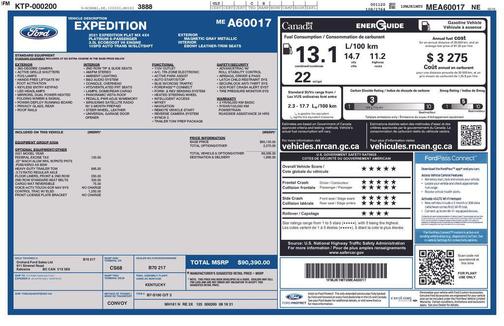 Agate Black Metallic 2021 Ford Expedition Max Platinum