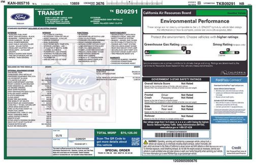 Carbonized Gray Metallic 2026 Ford Transit-350 Base