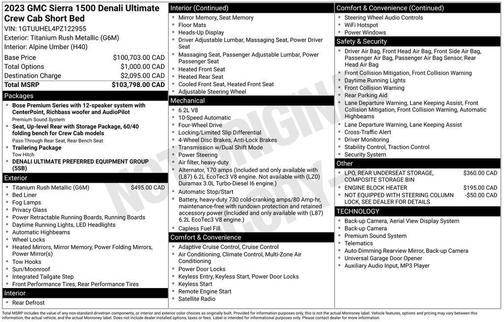 2023 GMC Sierra 1500 Denali Ultimate