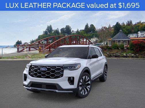 Space White Metallic 2026 Ford Explorer Platinum