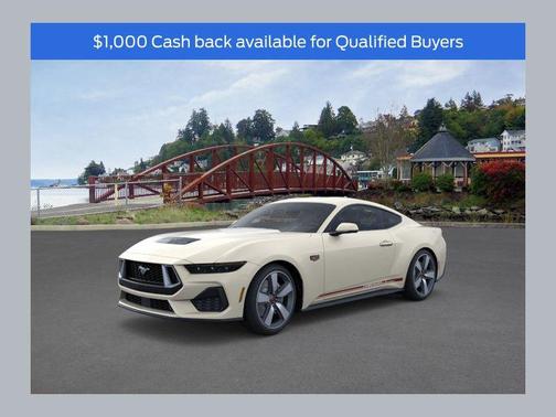 Wimbledon White 2025 Ford Mustang GT Premium