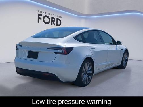 Pearl White Multi-Coat 2025 Tesla Model 3 Long Range