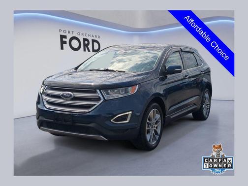 Blue Jeans Metallic 2017 Ford Edge Titanium